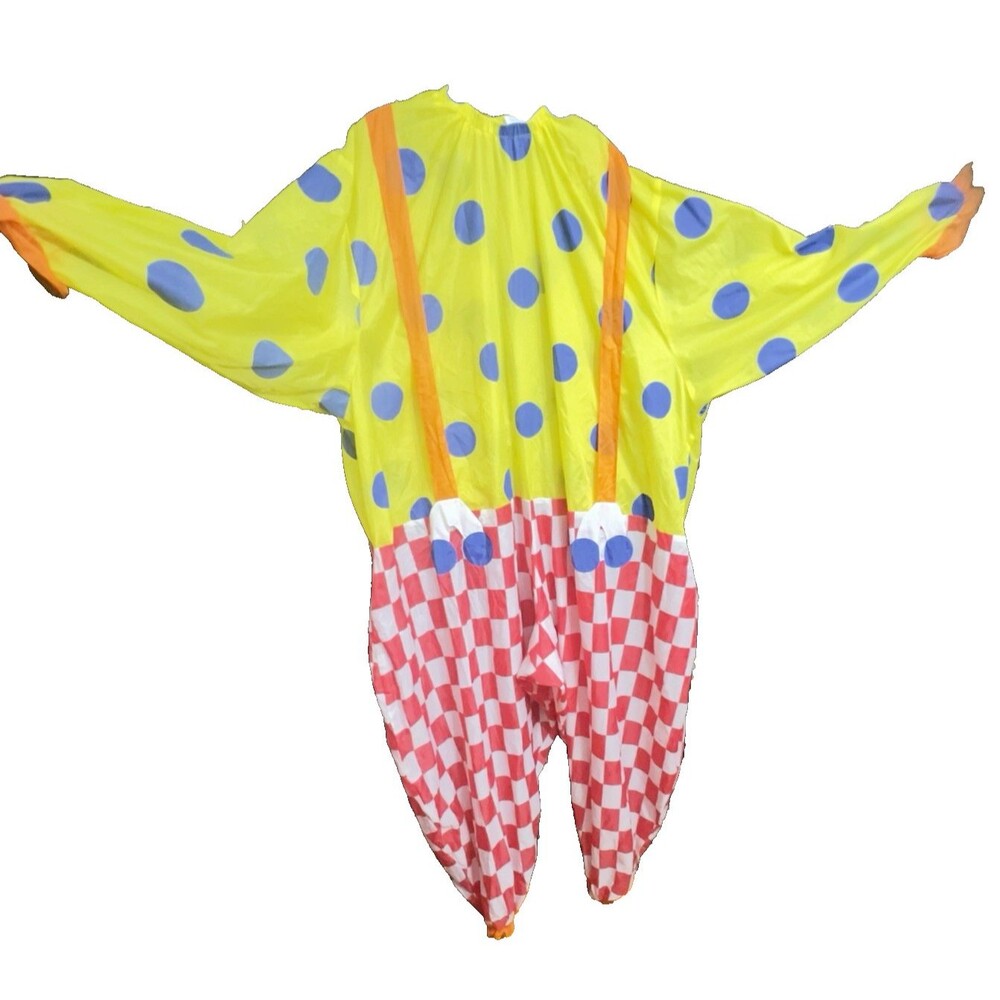 Vintage Gemmy Inflatable Adult Clown Halloween Costume - Cosplay One Size No Fan